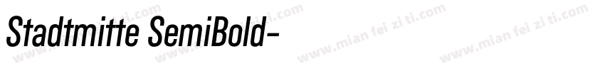 Stadtmitte SemiBold字体转换